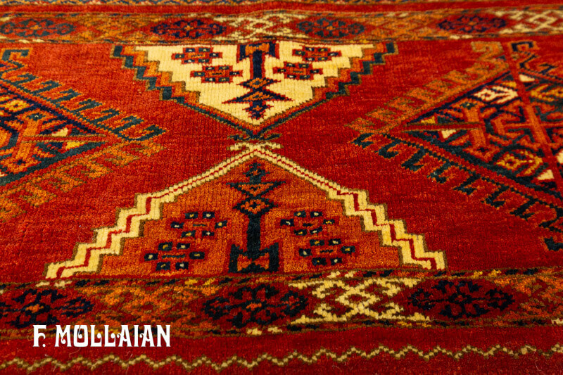 Antique Turkmen Torba Rug n°:58442170